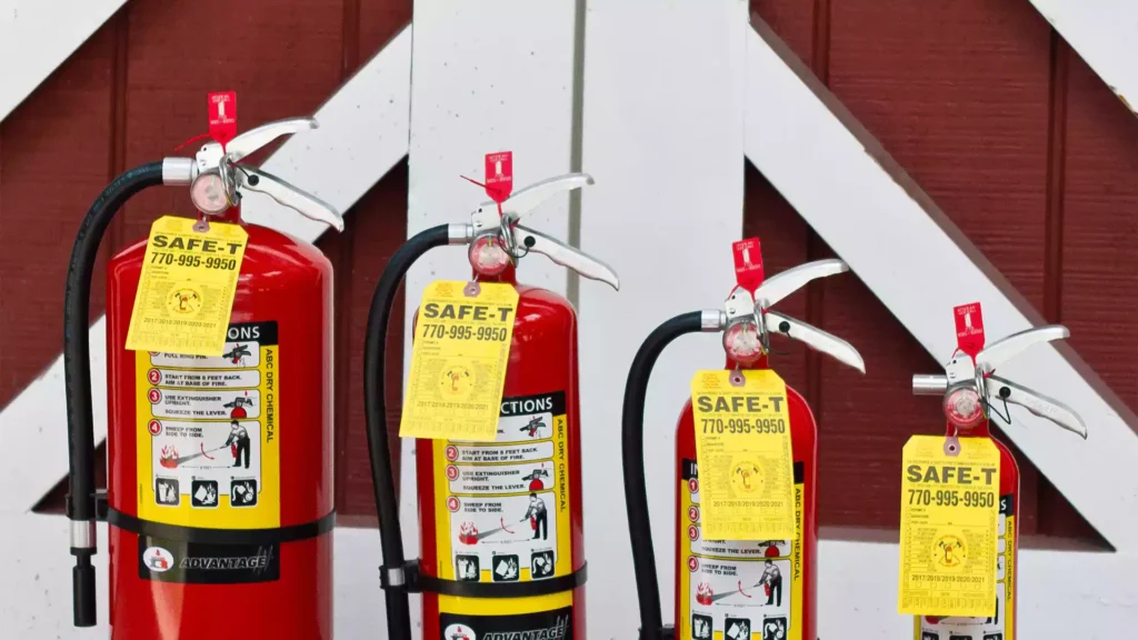 Safe-T Fire Protection extinguishers